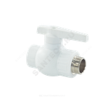 Кран шаровой PP-R белый Дн 25х3/4" Ру25 НР VALFEX 10144225