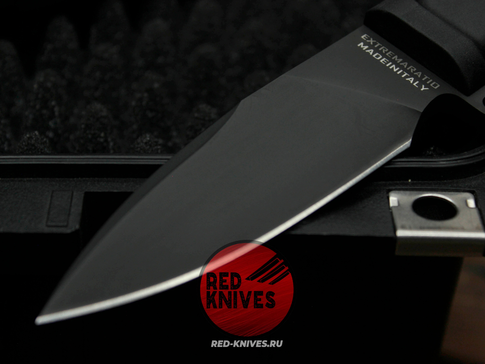 Нож Extrema Ratio Shrapnel OG BLACK А+++ V.2026 - черная рукоять, клинок черный