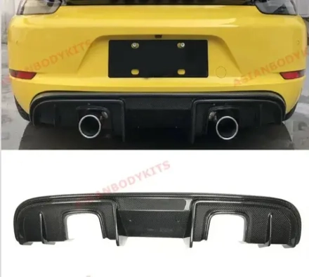 Карбоновый диффузор для Porsche 718 982 Cayman/Boxster 2016+ Порше