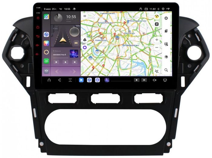 Магнитола для Ford Mondeo 4 2010-2014 - Kuberg OL-1281-1 QLed, Android 13, Быстрейшая, CarPlay, SIM-слот