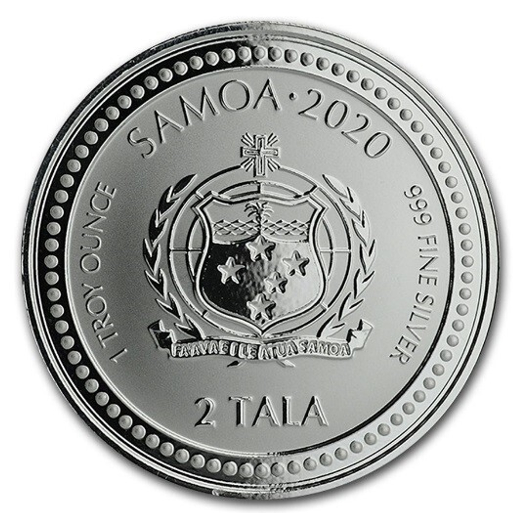 Самоа / 2 тала / 2020 год / Висконти "Бискионе" / Ag Серебро