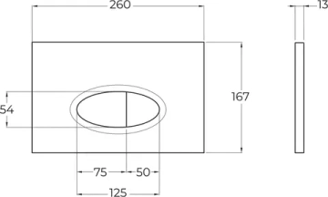 Кнопка смыва BelBagno BB051CR хром