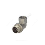 Соединитель латунь никель американка Ду 32 (1 1/4") угловой ВР/НР RTP (РосТурПласт) 25238