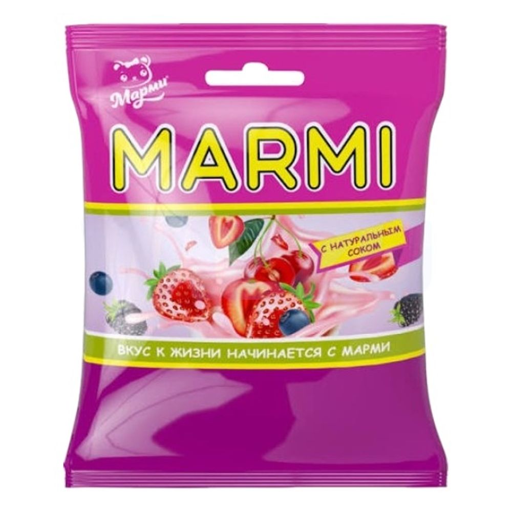 №10 Мармелад МАРМИ в форме ягод со вкусом йогурта 100г