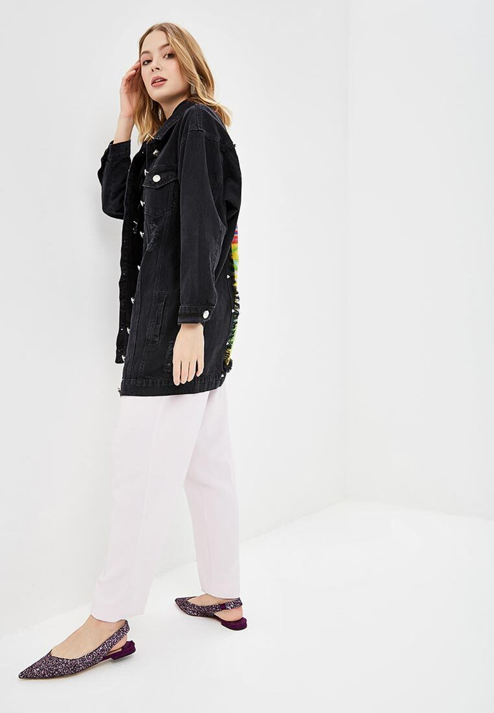 LIGVIANNI Джинсовая куртка Denim Jacket The Yin-Yang