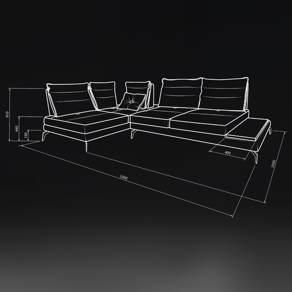 Модульный диван "Монреаль" PREMIUM SOFA