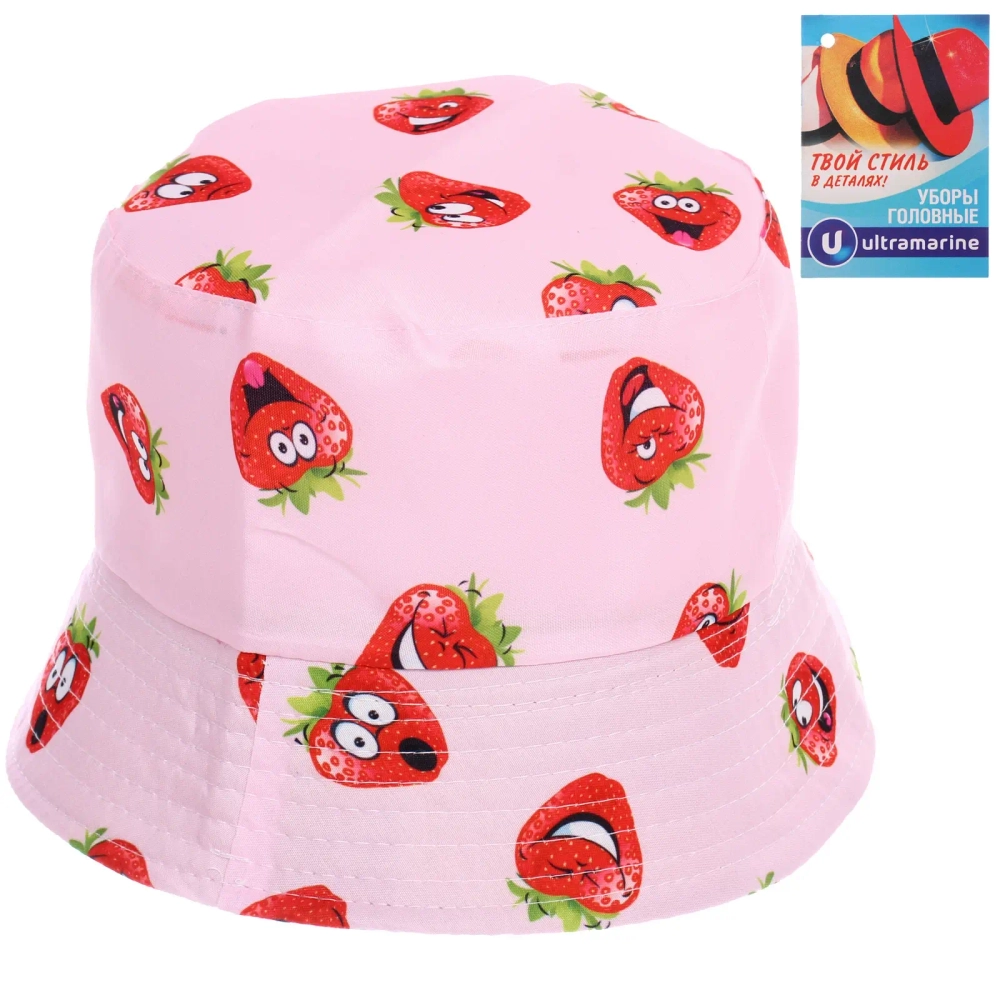 Панама «ЛЕТОиМОРЕ» - Клубнички», цвет розовый, р. 58