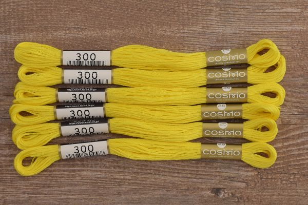 Мулине Lecien Cosmo, цв. 0300 / 6 мот. по 8 метров, в 6 сложений