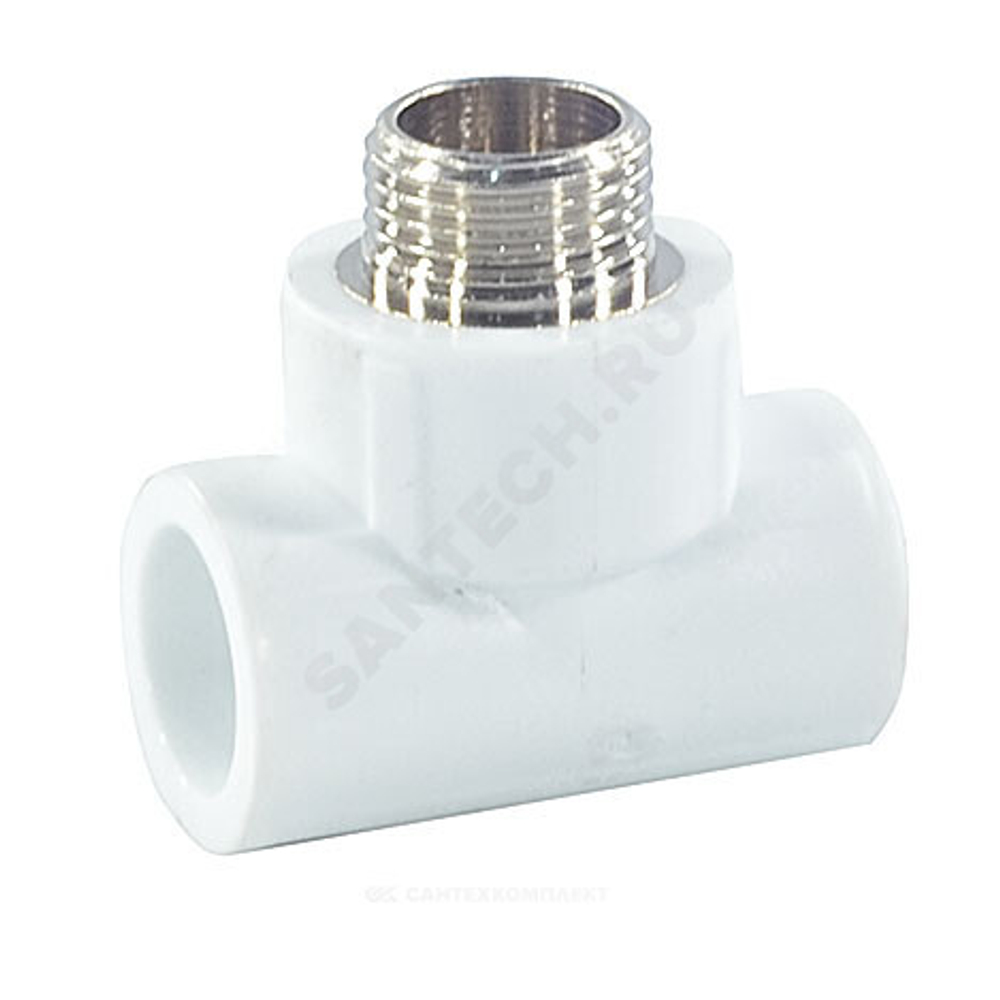 Тройник PP-R комбинированный белый Дн 25х3/4" НР PRO VALFEX 10128025-PRO
