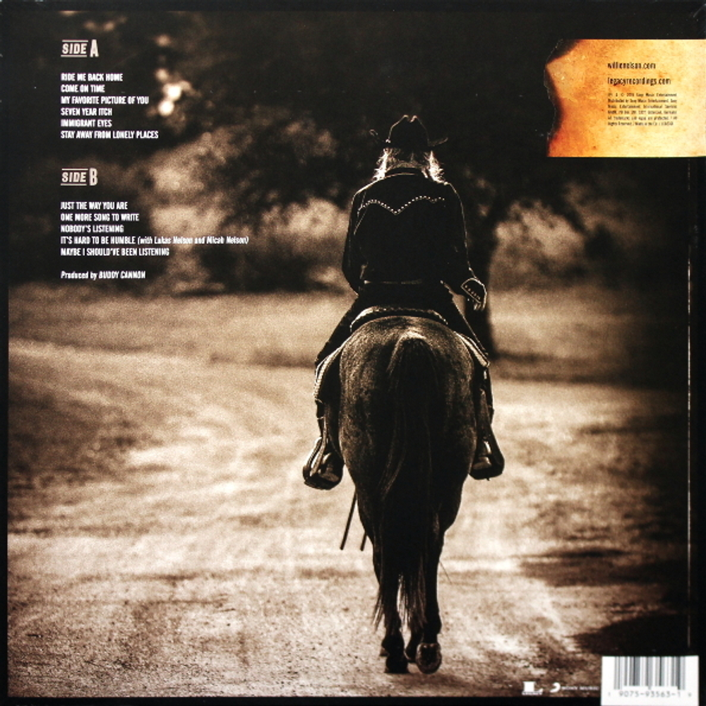 Willie Nelson / Ride Me Back Home (LP)