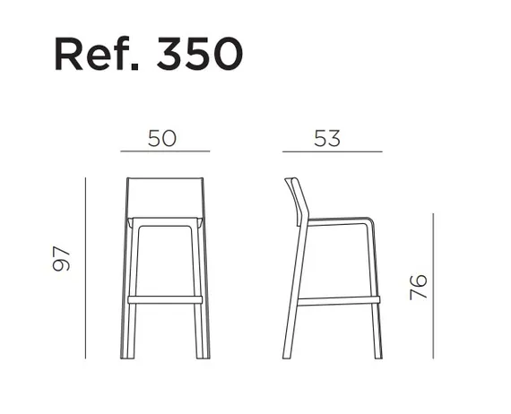 Барный стул Trill Stool 75 см, агава