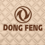 Ковры DongFeng GX, (экокожа, бежевый, бежевый кант, коричневая вышивка)