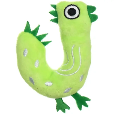Игрушка для кошек мягкая «Петушок», цвет зеленый, с пищалкой, 12*9см
