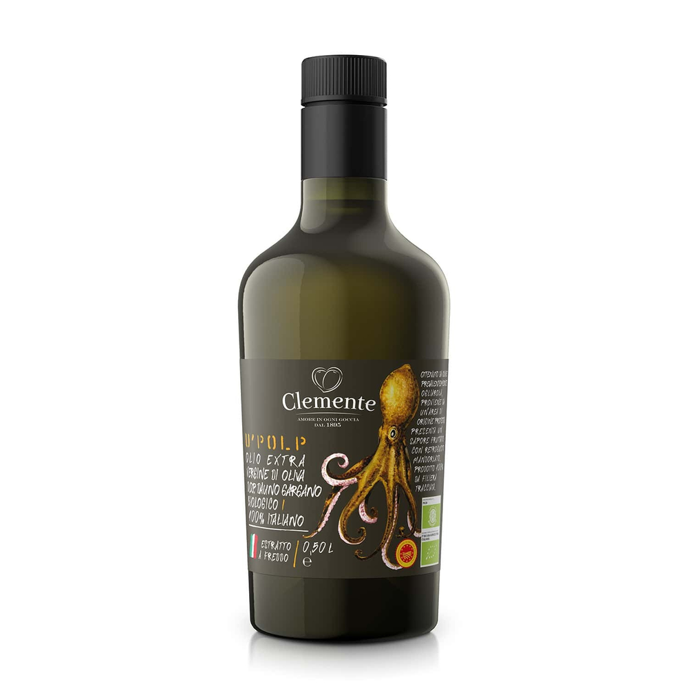 Оливковое масло Clemente "U Polp" ORGANIC (Bio), D.O.P., Extra Virgin 0,5 л, Италия
