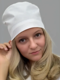 Медицинский колпак белый