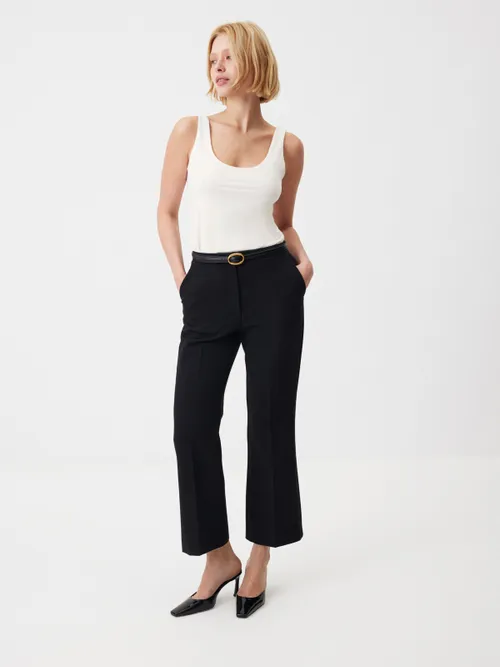 Топ из струящегося трикотажа Elegant White