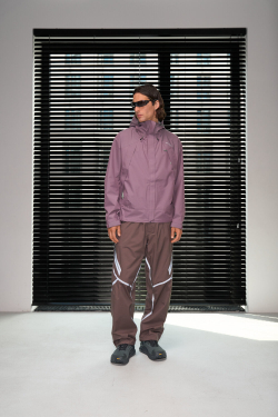 Брюки Blue Monte Geometric-Cut Laminated Trousers "Brown Coffee"