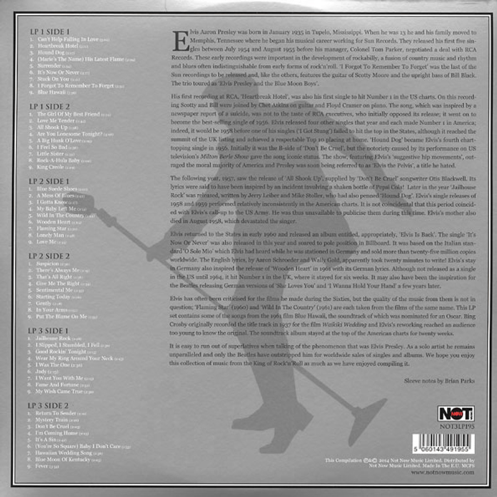 Elvis Presley / The Platinum Collection (Coloured Vinyl)(3LP)