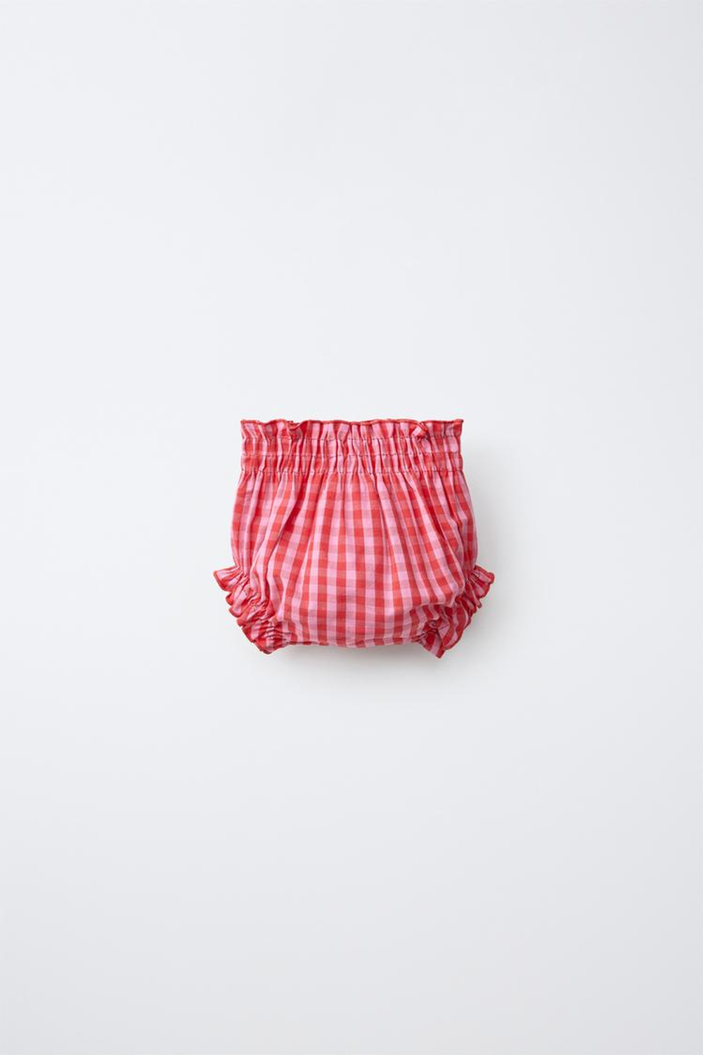 ZARA ТРУСЫ В КЛЕТКУ ВИШИ, КРАСНЫЙ
