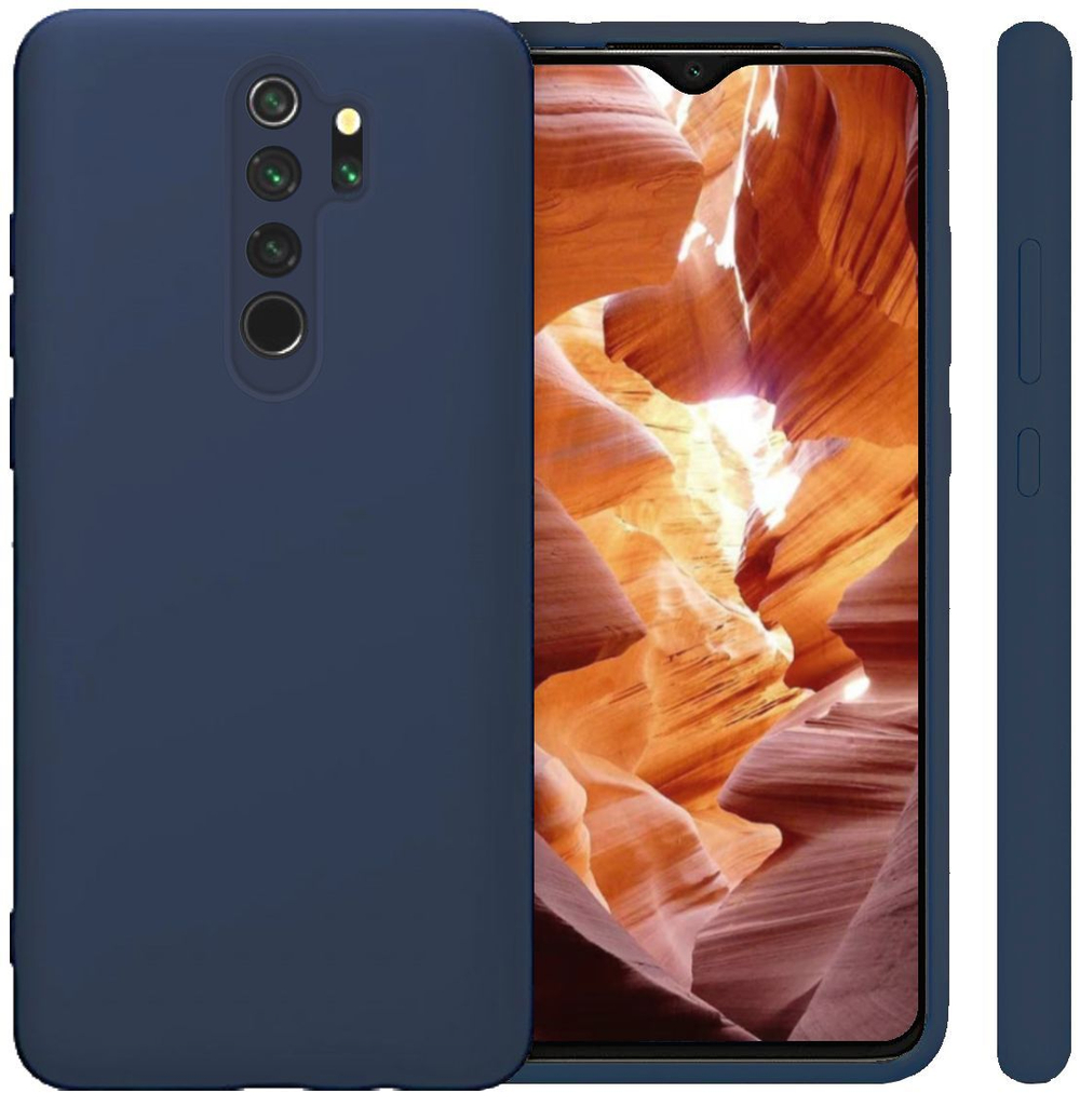 Мягкий Soft Touch чехол из силикона для XIAOMI REDMI NOTE 8 PRO с бархатной подкладкой