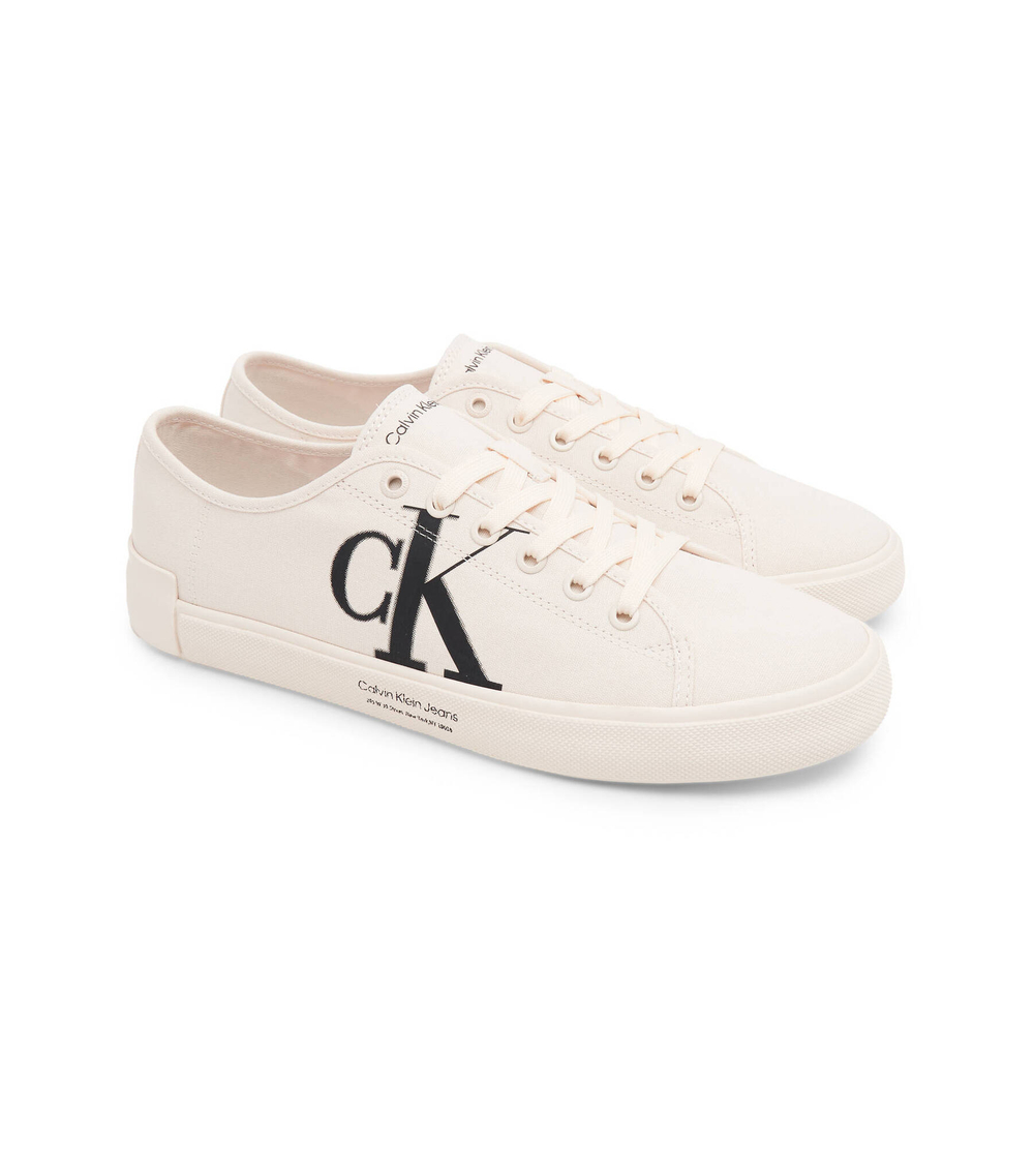 Кеды VULC LOW OVERSIZED BRAND CALVIN KLEIN JEANS - кремовый(YM0YM00687)