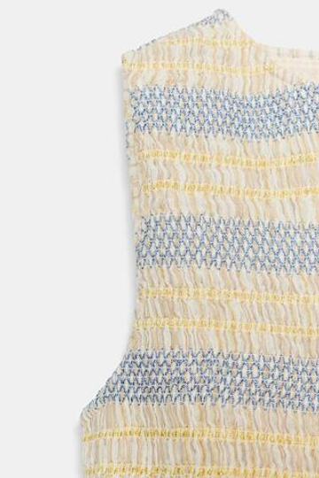 ZARA ТОП С ВЫШИВКОЙ И ФАКТУРНОЙ ОТДЕЛКОЙ, РАЗНОЦВЕТНЫЙ