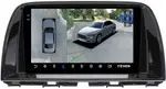 Магнитола для Mazda CX-5 2011-2015 (ШГУ цветной) - Teyes CC3-2K-360 монитор 9.5" 2K QLED на Android 10, Быстрая, CarPlay, 4G SIM-слот, 4 камеры в комплекте