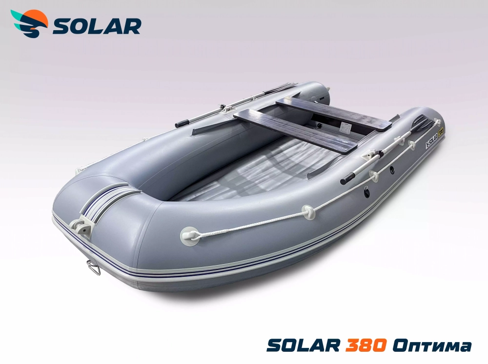Лодка надувная моторная solar-380 к (оптима)