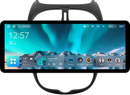 Магнитола для Peugeot 206 1998-2012 - Teyes CC4 монитор 12.3" 2K QLED + рамка 9, Android 14, Быстрейшая, Snapdragon 680, DSP, CarPlay, 4G SIM-слот