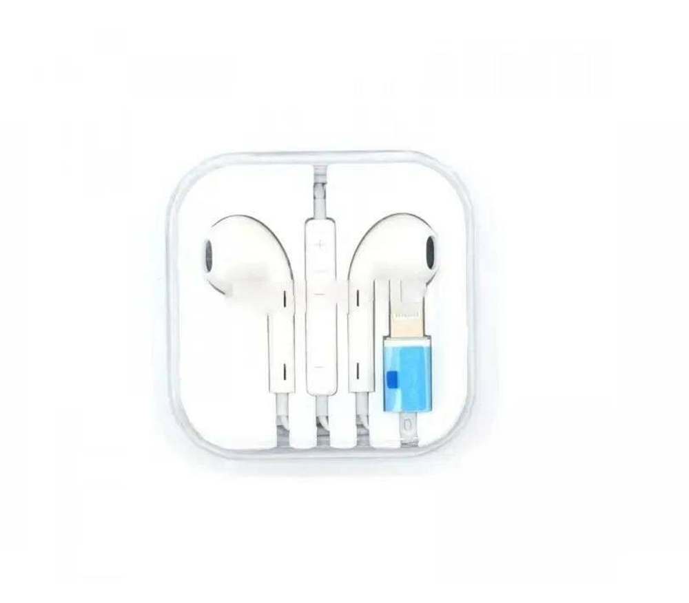 Наушники гарнитура для i-Phone 7 Earpods Bluetooth в коробке Remax RX-L03