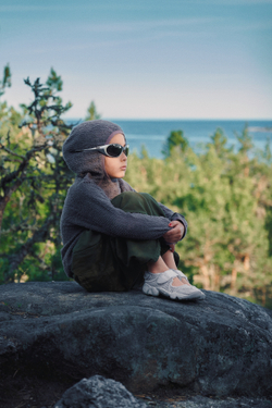Худи Nothomme Blue Monte Lightweight Hooded children's Fleece Longsleeve "Rock Gray" Kid’s
