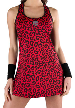 Теннисное платье Hydrogen Panther Tech Dress - black/red