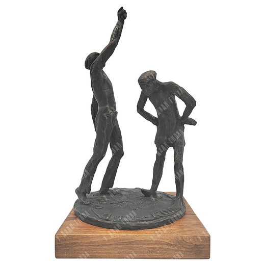 Динес Ю. С. Орлянка. Бронза, литьё. 2000 г.