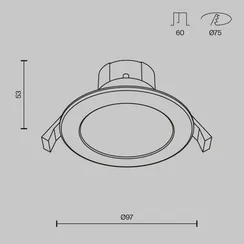 Точечный светильник Stockton DL015-6-L7W Maytoni