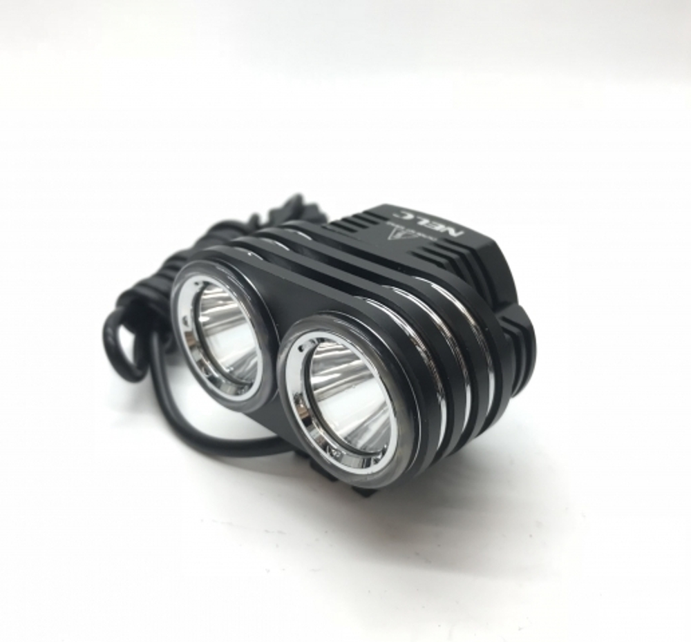 Фара "сова", 2шт Cree XM-L2 T6, 2000Lm, "ангельские глазки", крепёж на руль и голову, аккум. 6000мАч