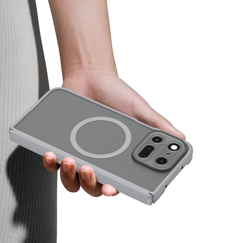 Усиленный чехол с рамками серого цвета и с MagSafe для Google Pixel 11 Pro Fold, серия Expn Series Magnetic от Dux Ducis