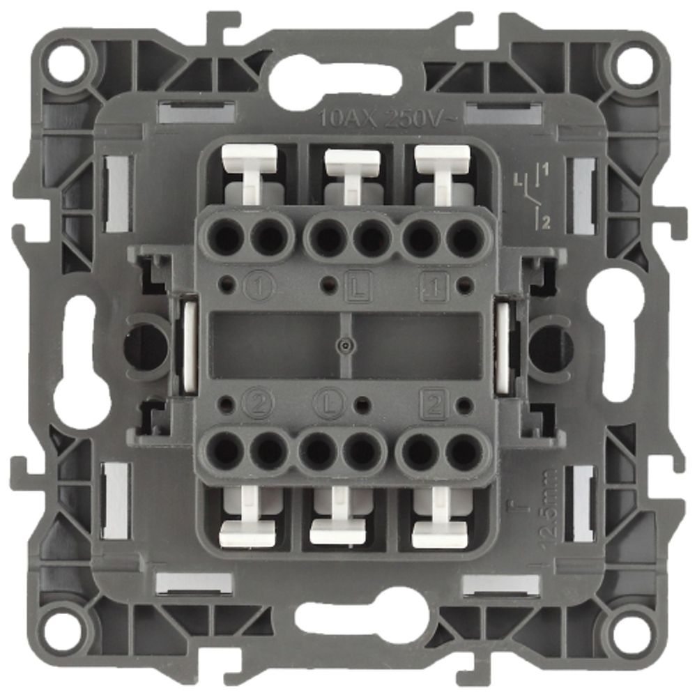 Переключатель ЭРА Серия 12 12-1112-13 перекрёстный двойной, 10АХ-250В, бронза | Эра 12