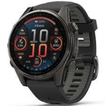 Смарт-часы Garmin Fenix 8 Amoled 43 мм Sapphire Carbon Grey Titanium, черно-серый браслет, 010-02903-21