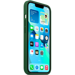 Силиконовый чехол с поддержкой MagSafe Apple Silicone Case для iPhone 13, Clover (Зеленый клевер)