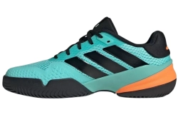Детские теннисные кроссовки Adidas Barricade K - flash aqua/core black/lucid orange