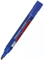 Маркер перм. 5мм "Multi Marker" скошенный, синий (Crown)