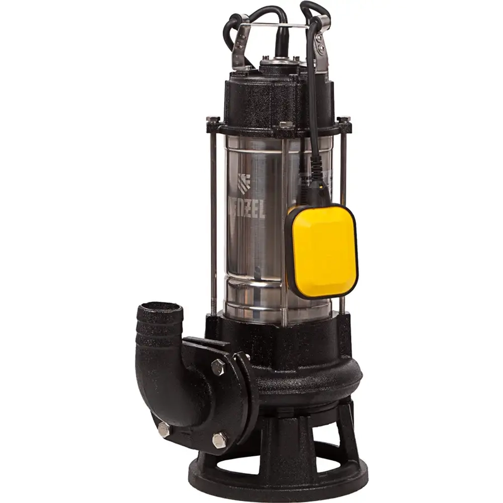 Фекальный насос FP1800-KS, 1800 Вт, напор 17 м, 26000 л/ч, нож-измельчитель// DENZEL 99806