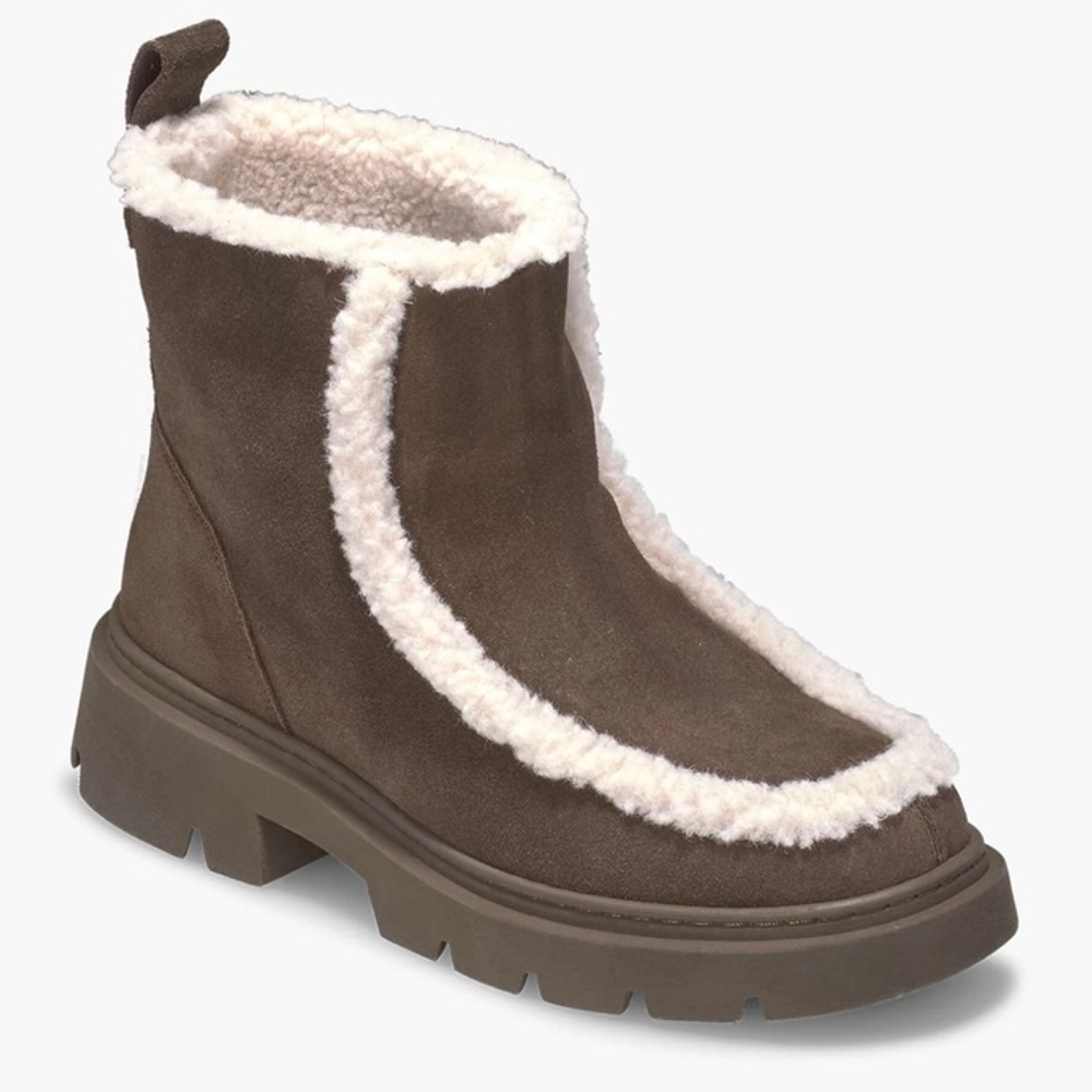 Замшевые ботинки INUIKII Biker Suede Brown на меху