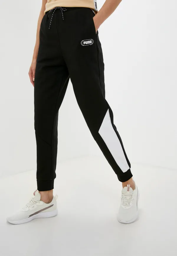 Брюки спортивные женские PUMA Rebel High Waist Pants TR cl