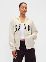 Толстовка на молнии из Fleece свободного кроя с логотипом - GAP