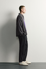 ВЕЛЬВЕТОВЫЕ БРЮКИ CARROT FIT С ЭФФЕКТОМ ПОТЕРТОСТИ — ZARA