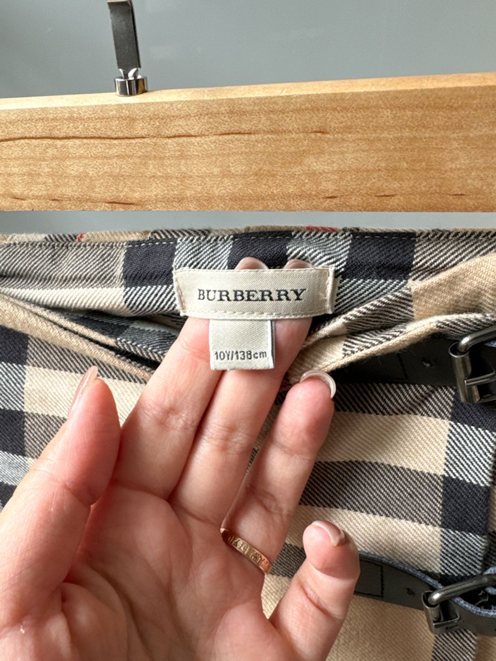 Юбка с запахом в складку Burberry, 140