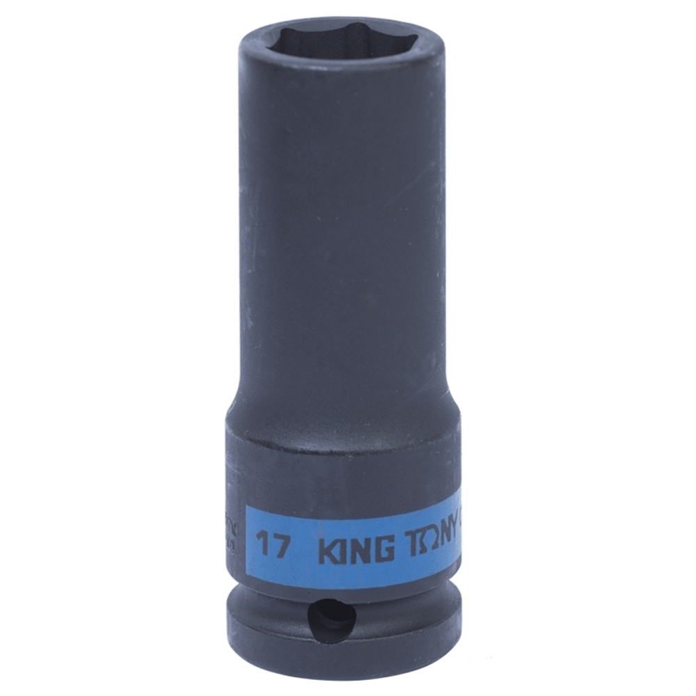 KING TONY (443517M) Головка торцевая ударная глубокая шестигранная 1/2", 17 мм