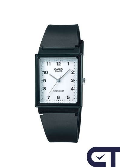 CASIO MQ-27-7B — классические аналоговые часы с белым циферблатом