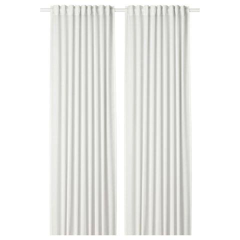 Комплект штор IKEA HILJA (ХИЛЬЯ), Белый, 145x250 см, 2 шт